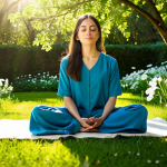 **

"A serene woman meditating in a peaceful garden filled with blooming flowers, wearing comfortable and modest clothing, fully clothed, sunlight filtering through the trees, safe for work, appropriate content, family-friendly, perfect anatomy, correct proportions, natural pose, professional photography, high quality, detailed background, soft lighting."

**